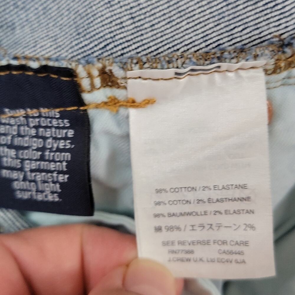 J. Crew denim jean mini skirt 24 - Picture 6 of 6